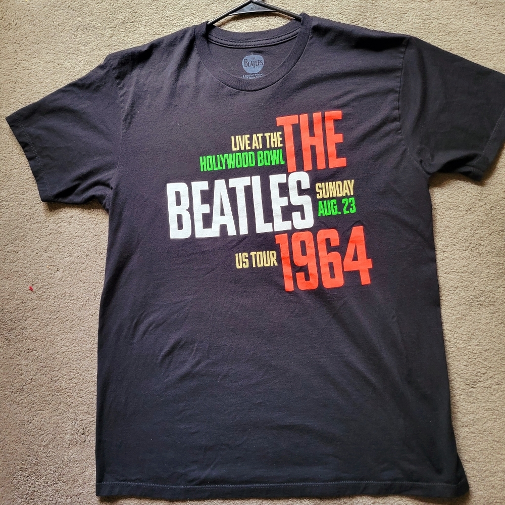 Beatles tee Shirt Size L  1964 Hollywood Bowl Concert
